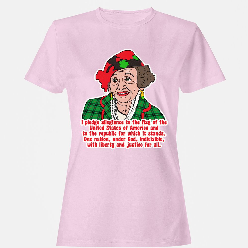 Women's T-Shirt - YQTLQSA7 - Light Pink - 9