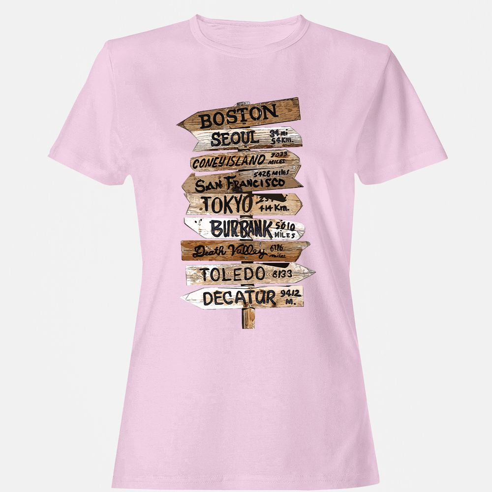 Women's T-Shirt - VGWEPE44 - Light Pink - 9
