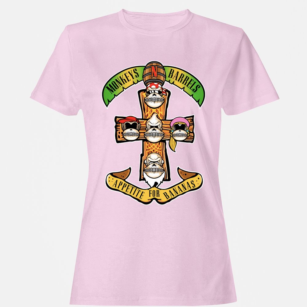 Women's T-Shirt - XZMLWN6G - Light Pink - 9