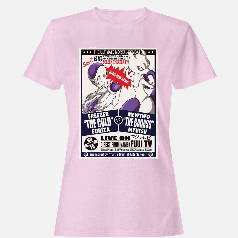 Women's T-Shirt - 4H5HKXRB - Light Pink - 9
