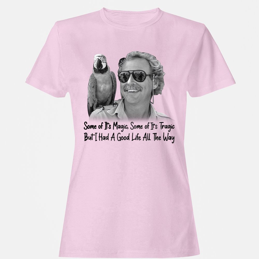 Women's T-Shirt - B5YGJ9PZ - Light Pink - 9