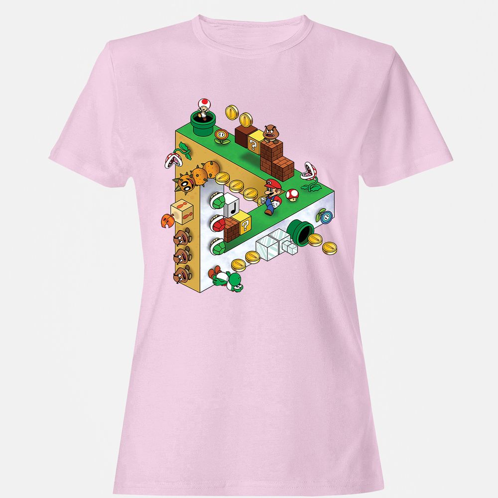 Women's T-Shirt - NYLFH8NJ - Light Pink - 9