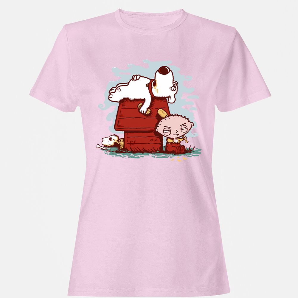 Women's T-Shirt - 8P5A1EDD - Light Pink - 9