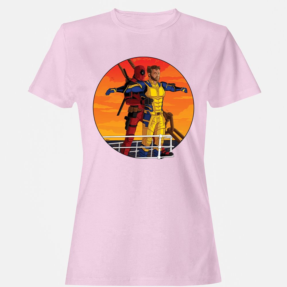 Women's T-Shirt - GA5FNR21 - Light Pink - 9