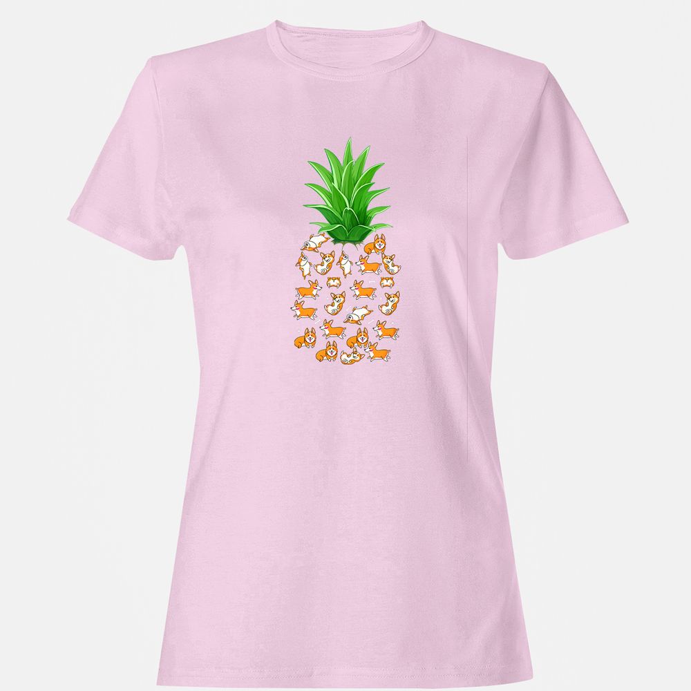 Women's T-Shirt - XZ9GGWJ7 - Light Pink - 9