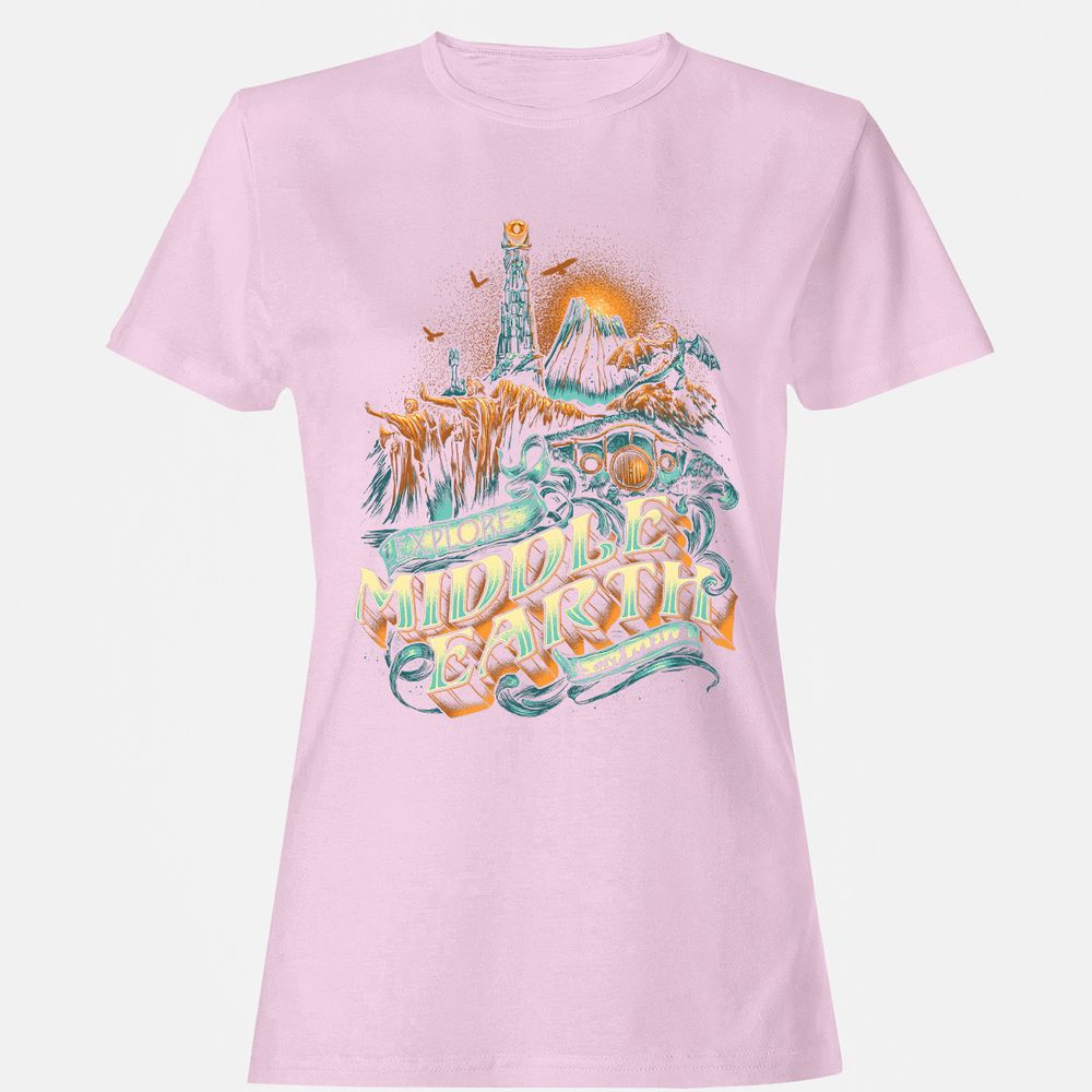 Women's T-Shirt - 9A3VMTK9 - Light Pink - 9