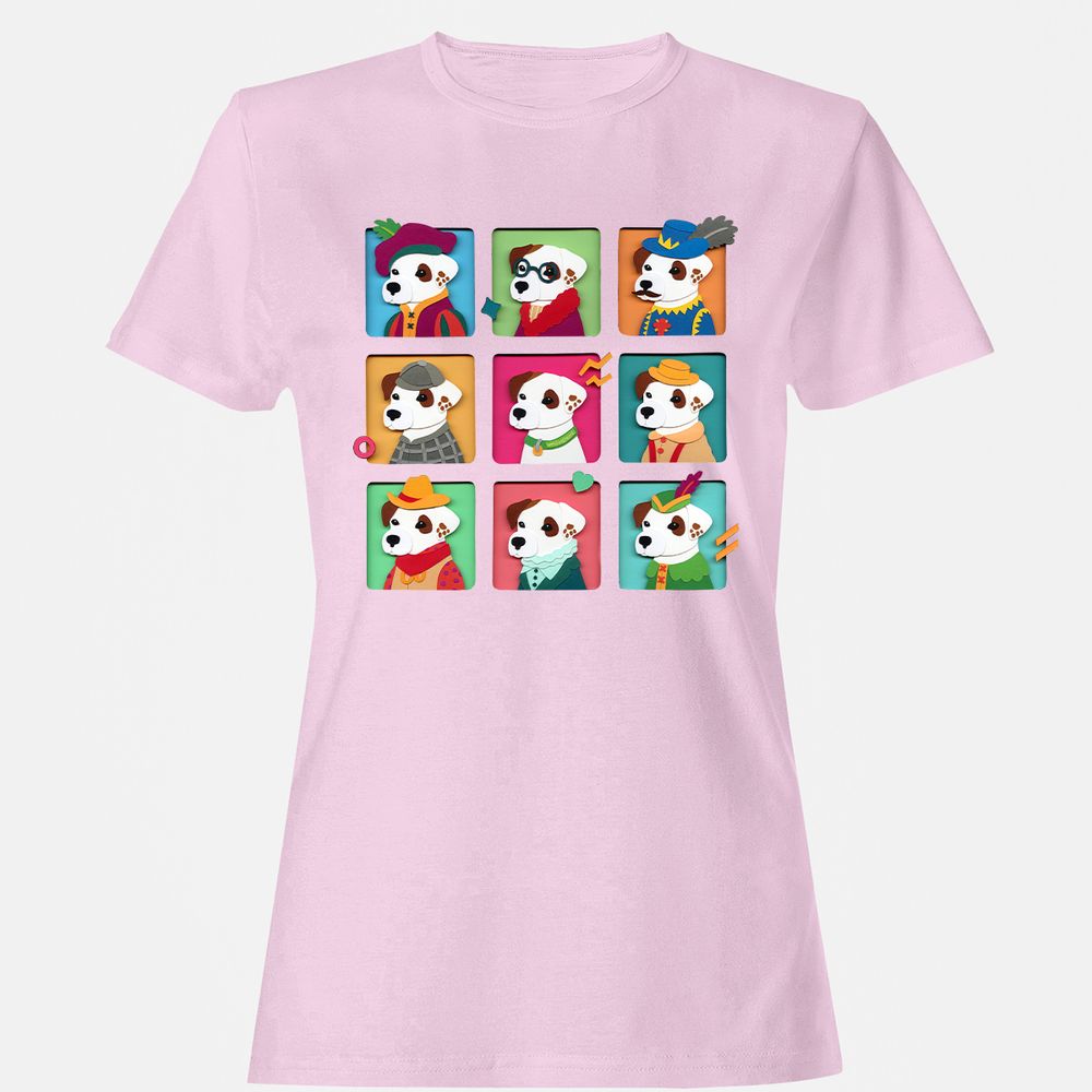 Women's T-Shirt - 916FX9DK - Light Pink - 9