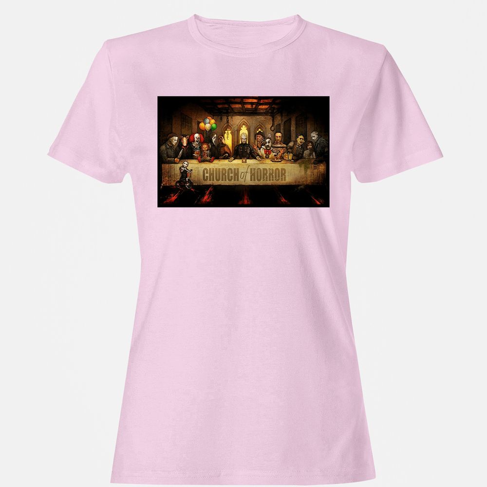 Women's T-Shirt - BZX9RVZU - Light Pink - 9