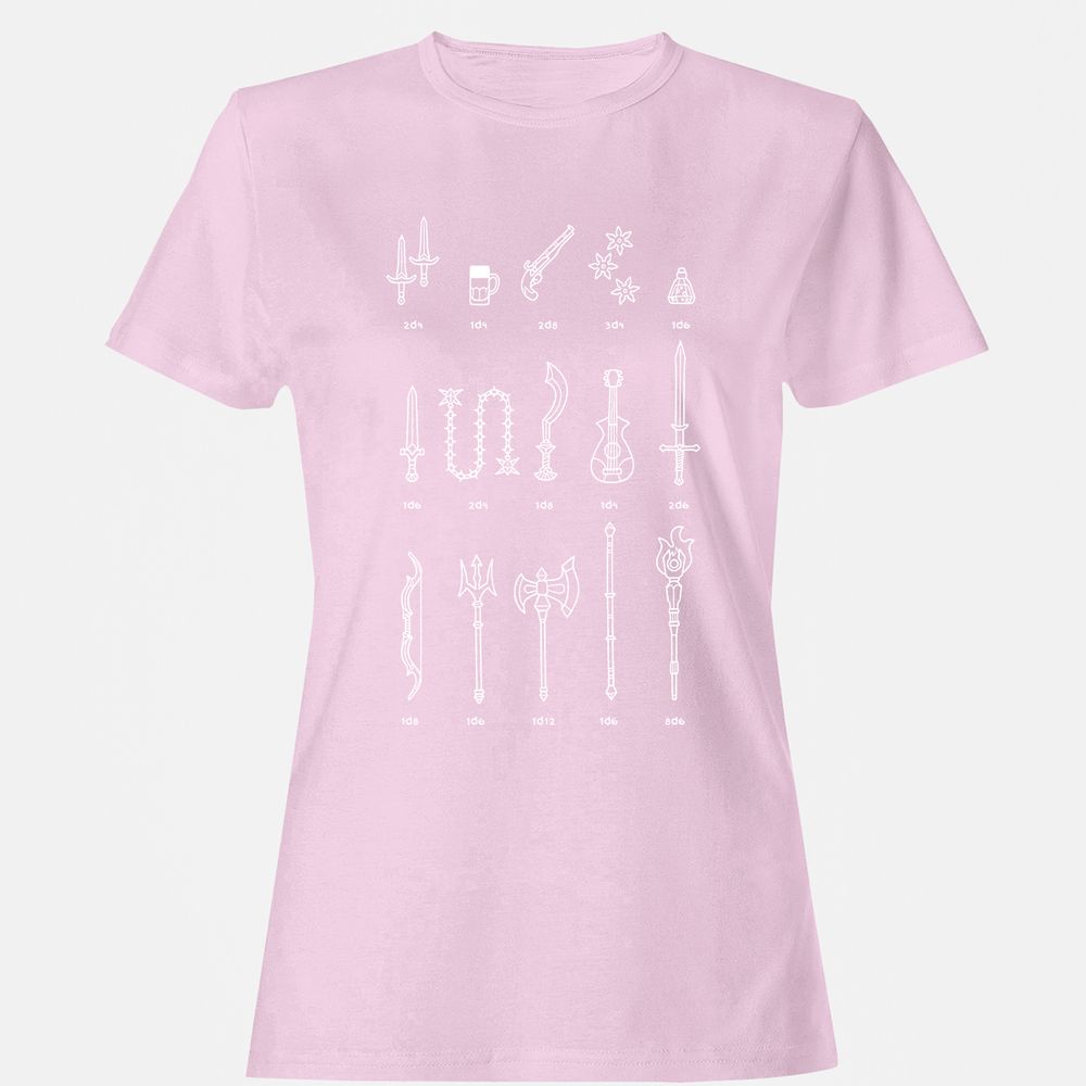 Women's T-Shirt - HZZAWJKM - Light Pink - 9