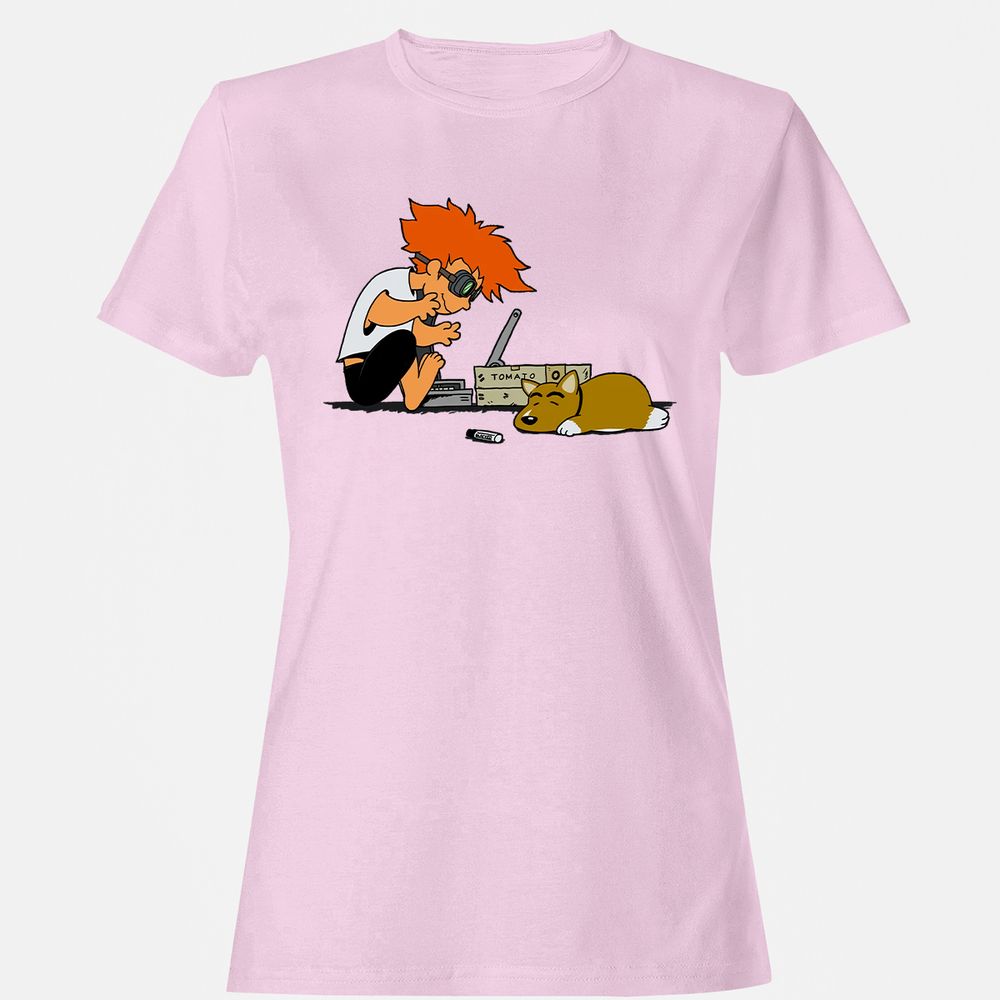 Women's T-Shirt - LX6C7821 - Light Pink - 9