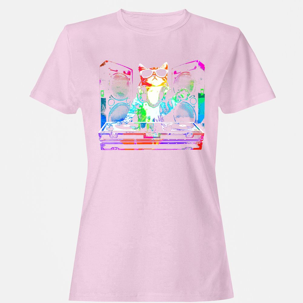 Women's T-Shirt - YDFGRTMQ - Light Pink - 9