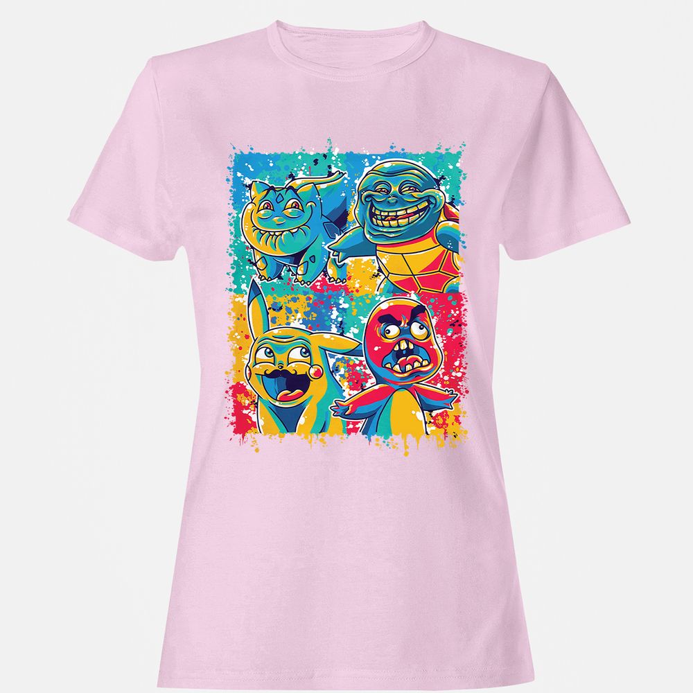 Women's T-Shirt - 7QLUWNXU - Light Pink - 9