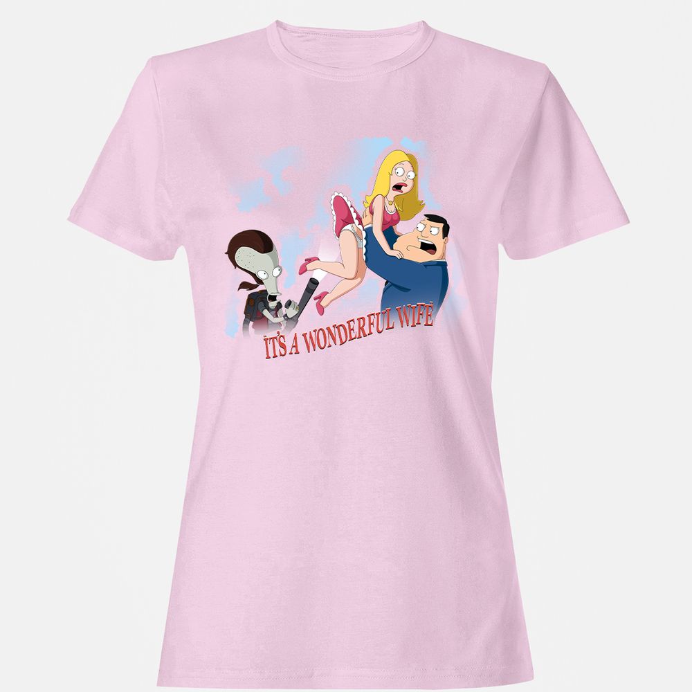 Women's T-Shirt - 6W54NQDN - Light Pink - 9
