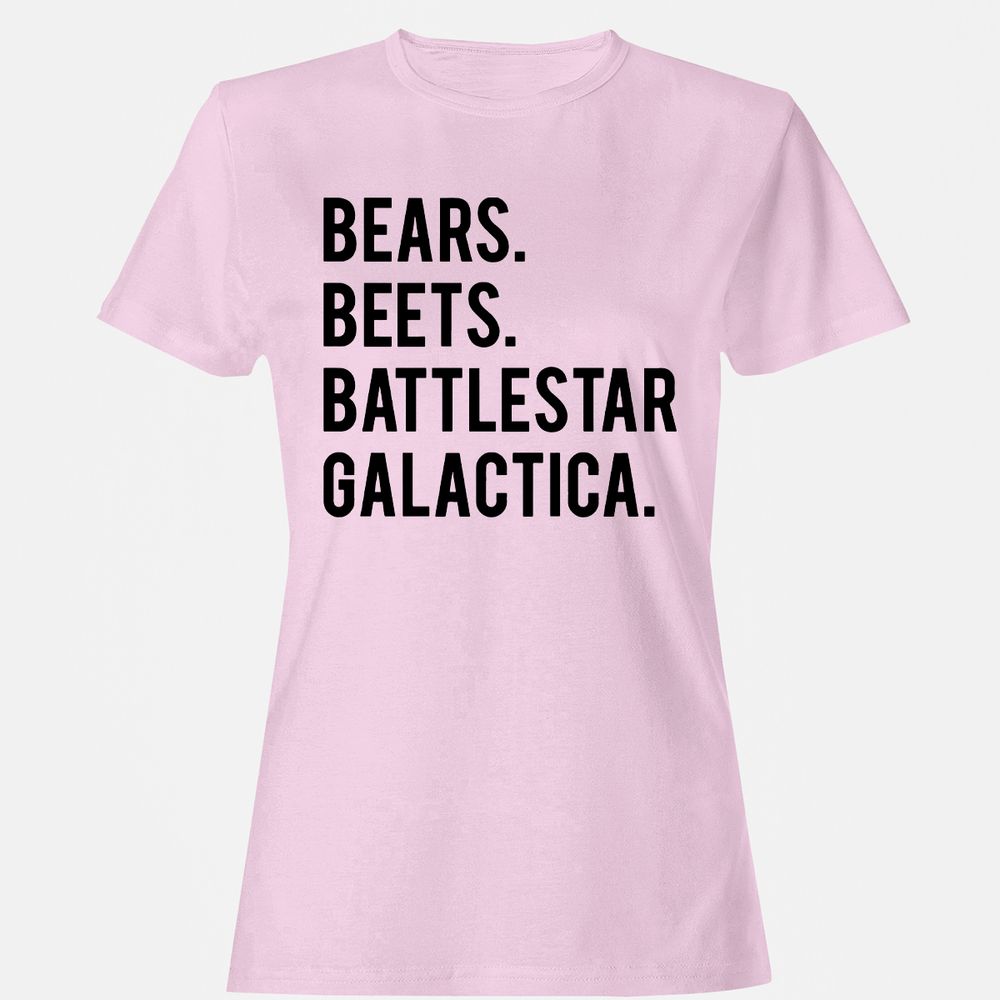 Women's T-Shirt - QVFES2BS - Light Pink - 9