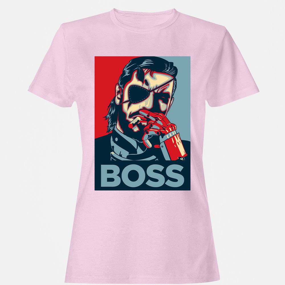 Women's T-Shirt - QHAM1MQZ - Light Pink - 9