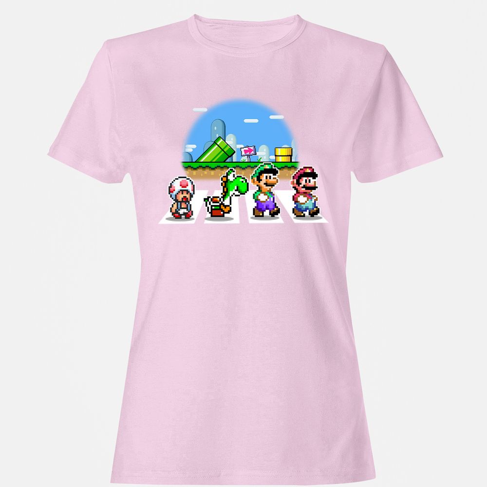 Women's T-Shirt - B6B2ZMZN - Light Pink - 9