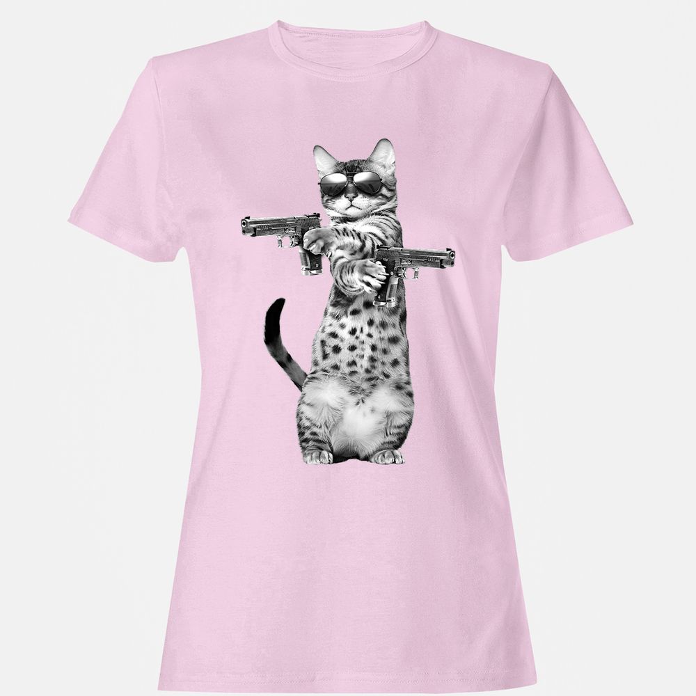Women's T-Shirt - 62H3HL5J - Light Pink - 9