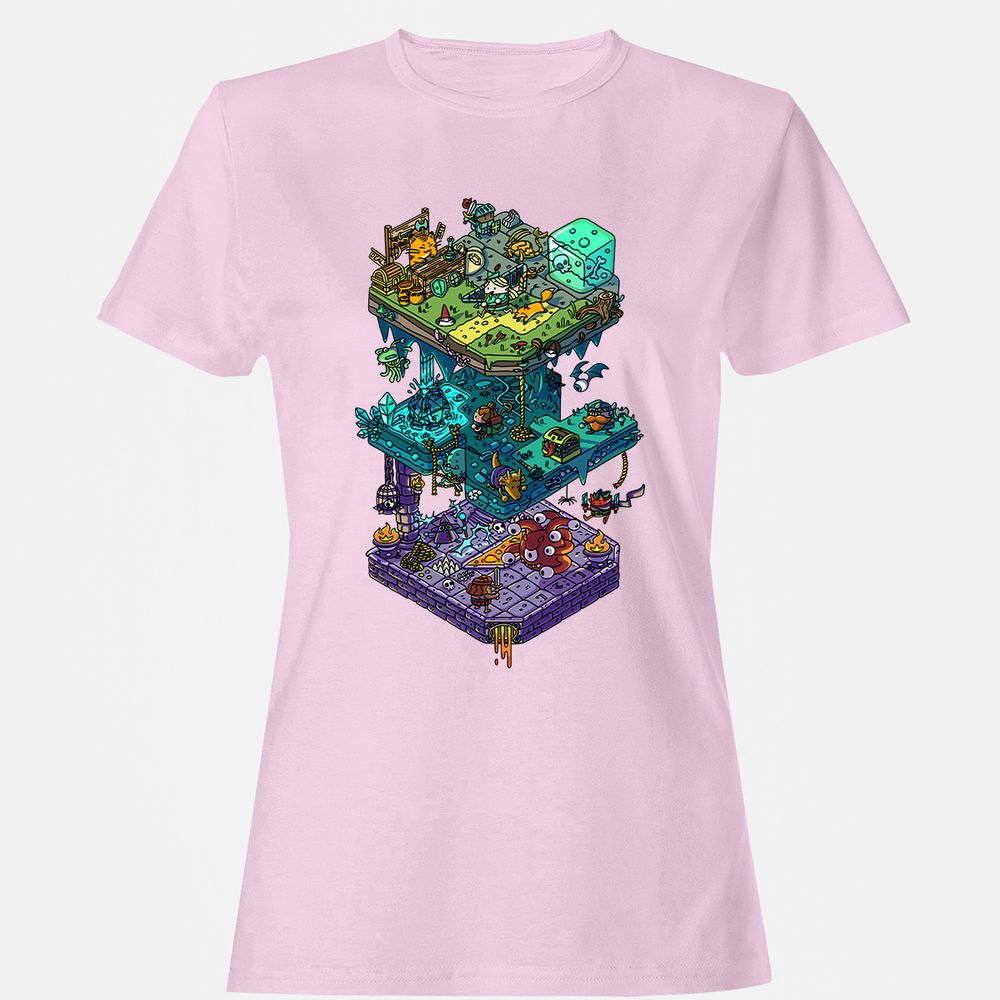 Women's T-Shirt - 591ELRKZ - Light Pink - 9