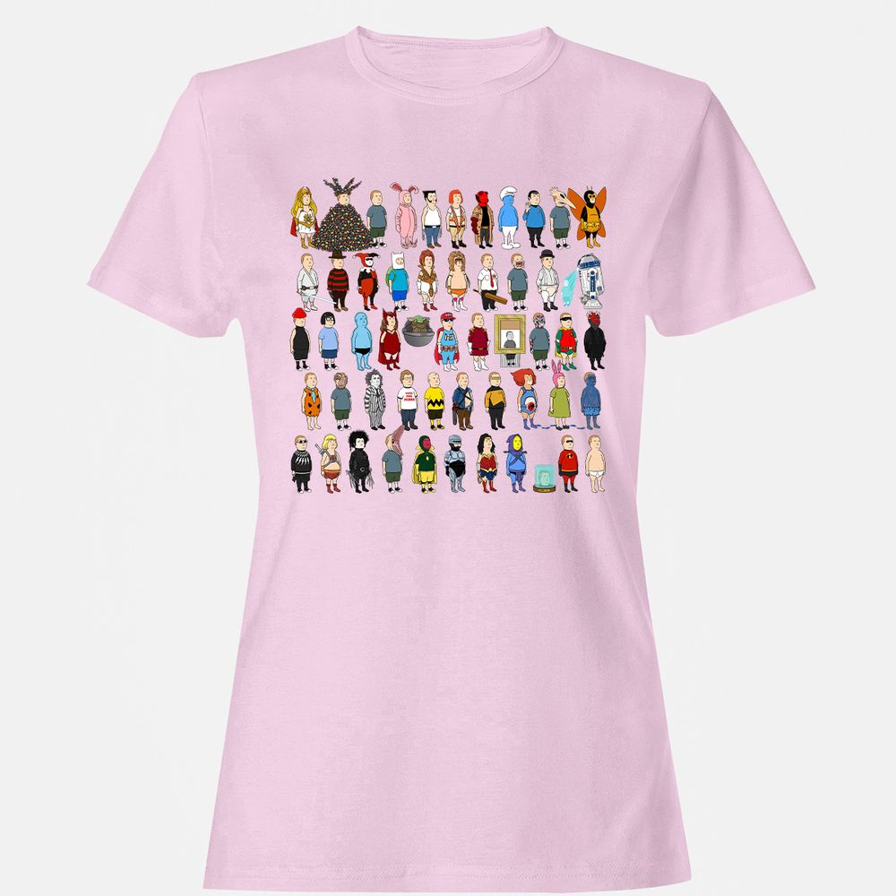 Women's T-Shirt - V4UFQJXL - Light Pink - 9