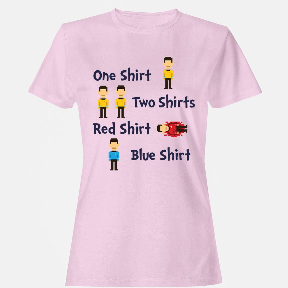 Red Shirt, Blue Shirt - Light Pink - 9