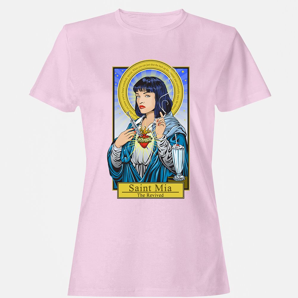 Women's T-Shirt - H87JDKXL - Light Pink - 9