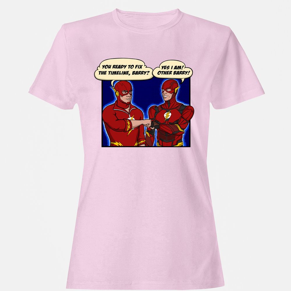 Women's T-Shirt - ZCK3CBFQ - Light Pink - 9