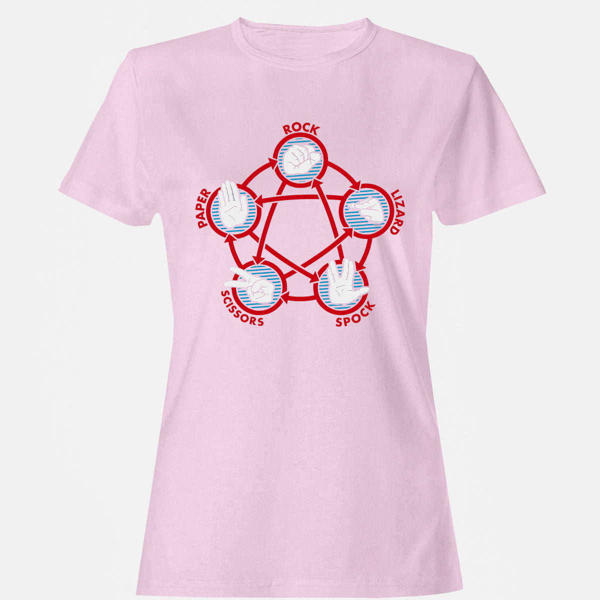 Women's T-Shirt - 62YE1NZ6 - Light Pink - 9
