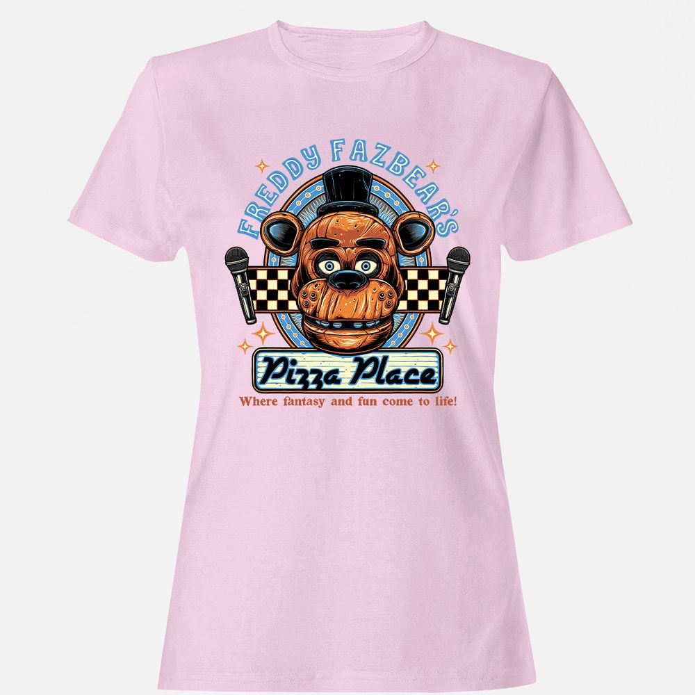 Women's T-Shirt - HUJNT77H - Light Pink - 9