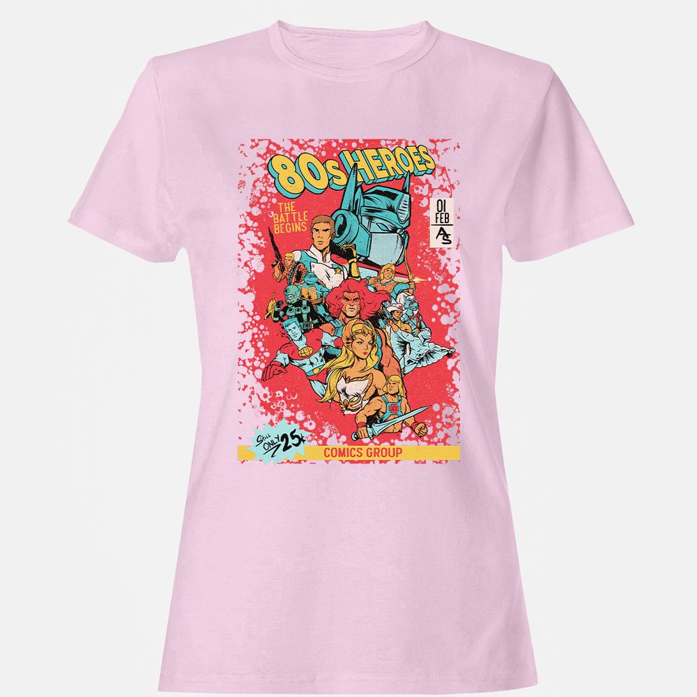 Women's T-Shirt - FL4YBBD2 - Light Pink - 9