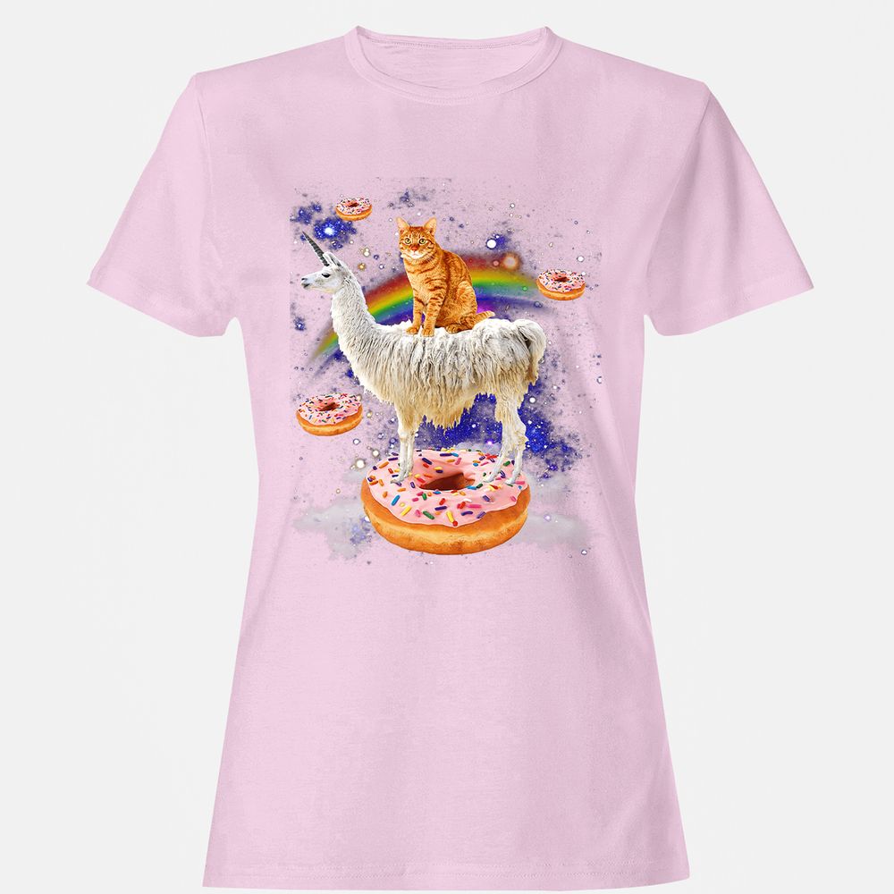 Women's T-Shirt - DZHQCS6F - Light Pink - 9