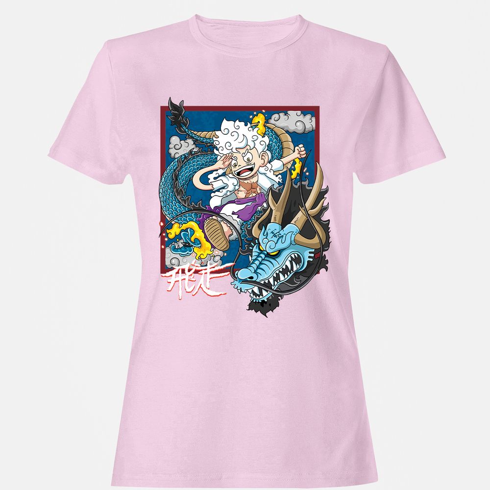 Women's T-Shirt - Q1DYXWVS - Light Pink - 9