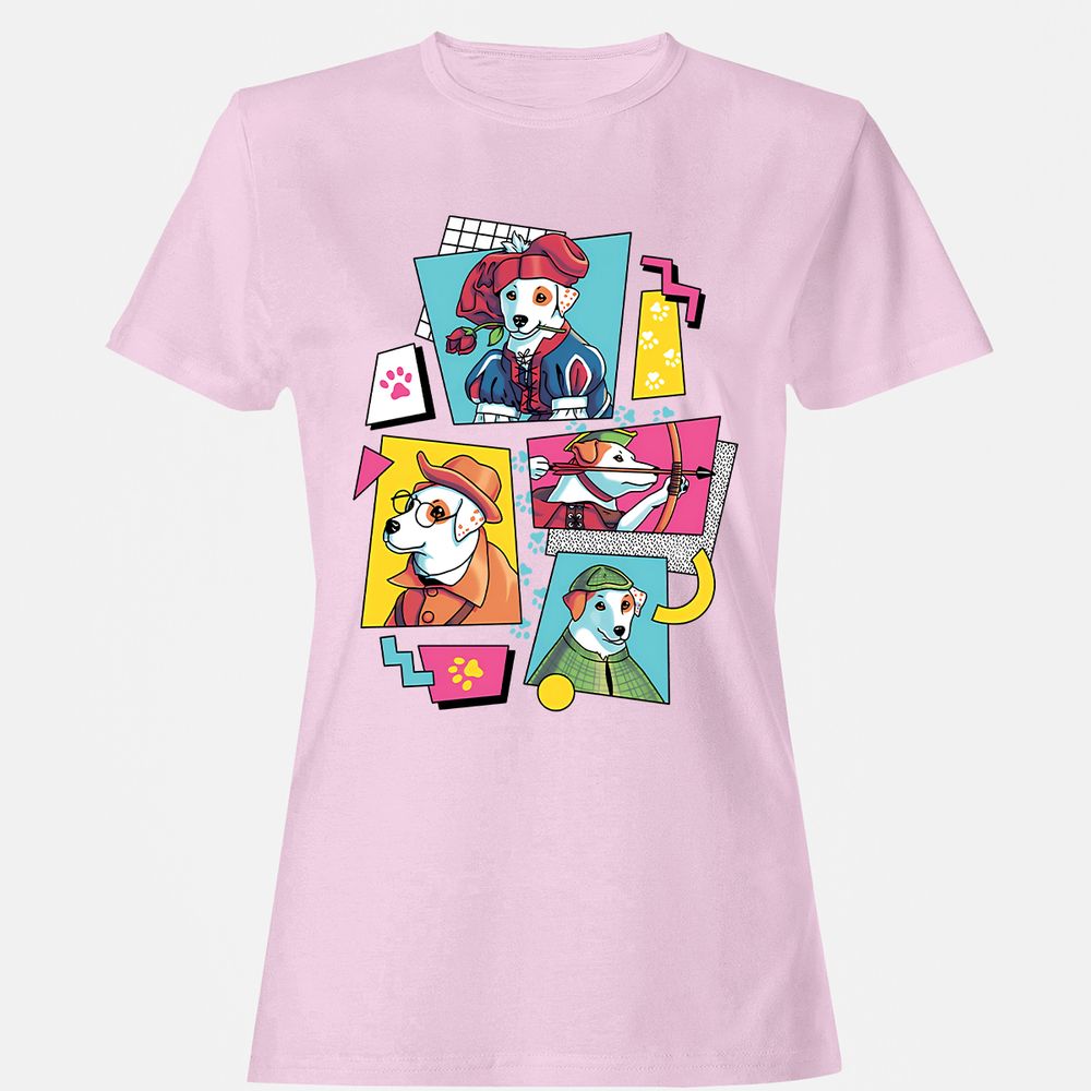 Women's T-Shirt - 9YUSUTKM - Light Pink - 9