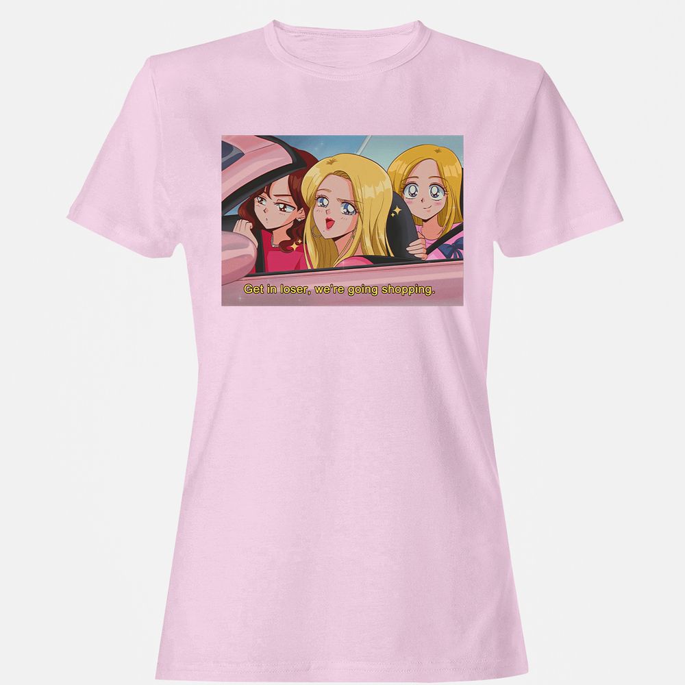 Women's T-Shirt - RAX7KFBJ - Light Pink - 9
