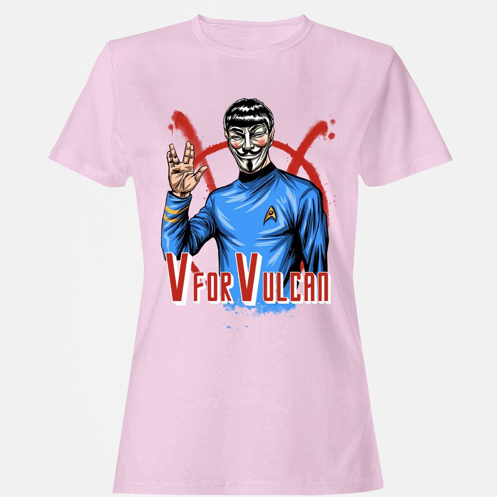 Women's T-Shirt - U5F81ZRQ - Light Pink - 9