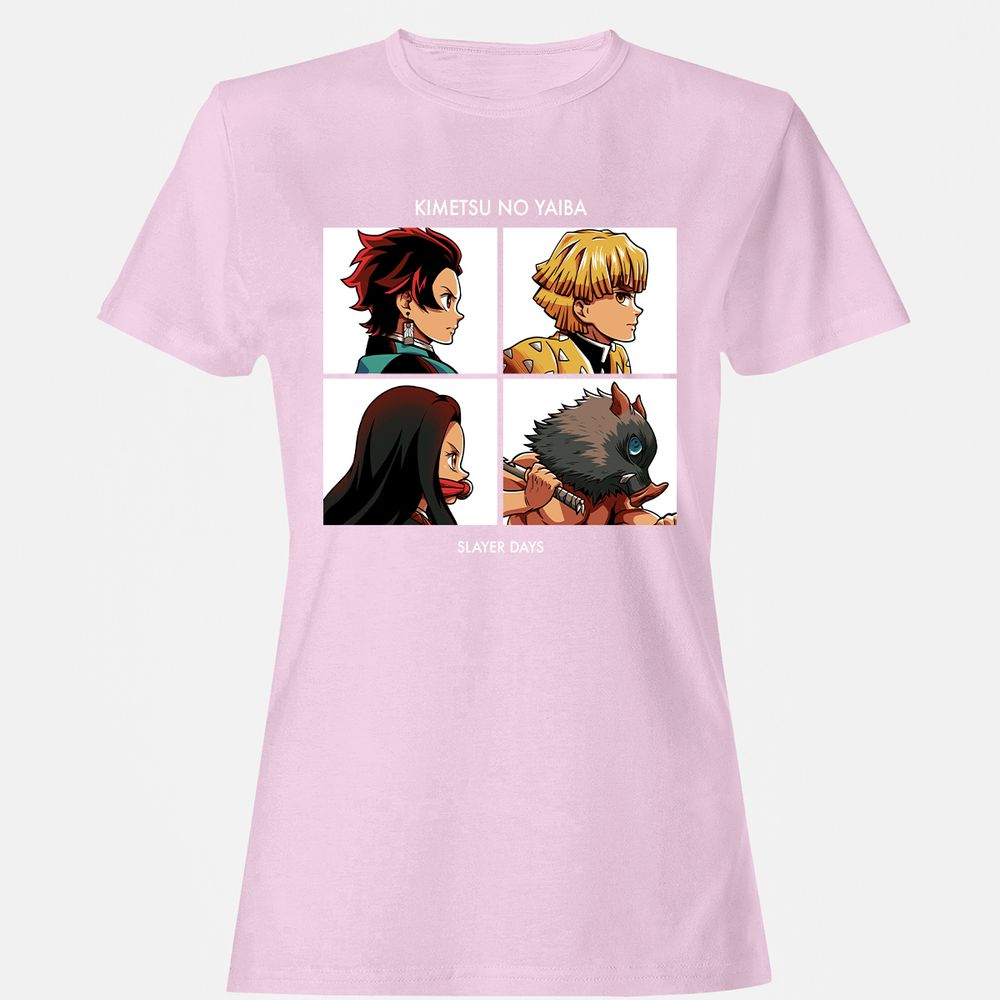 Women's T-Shirt - J3X7MPVH - Light Pink - 9