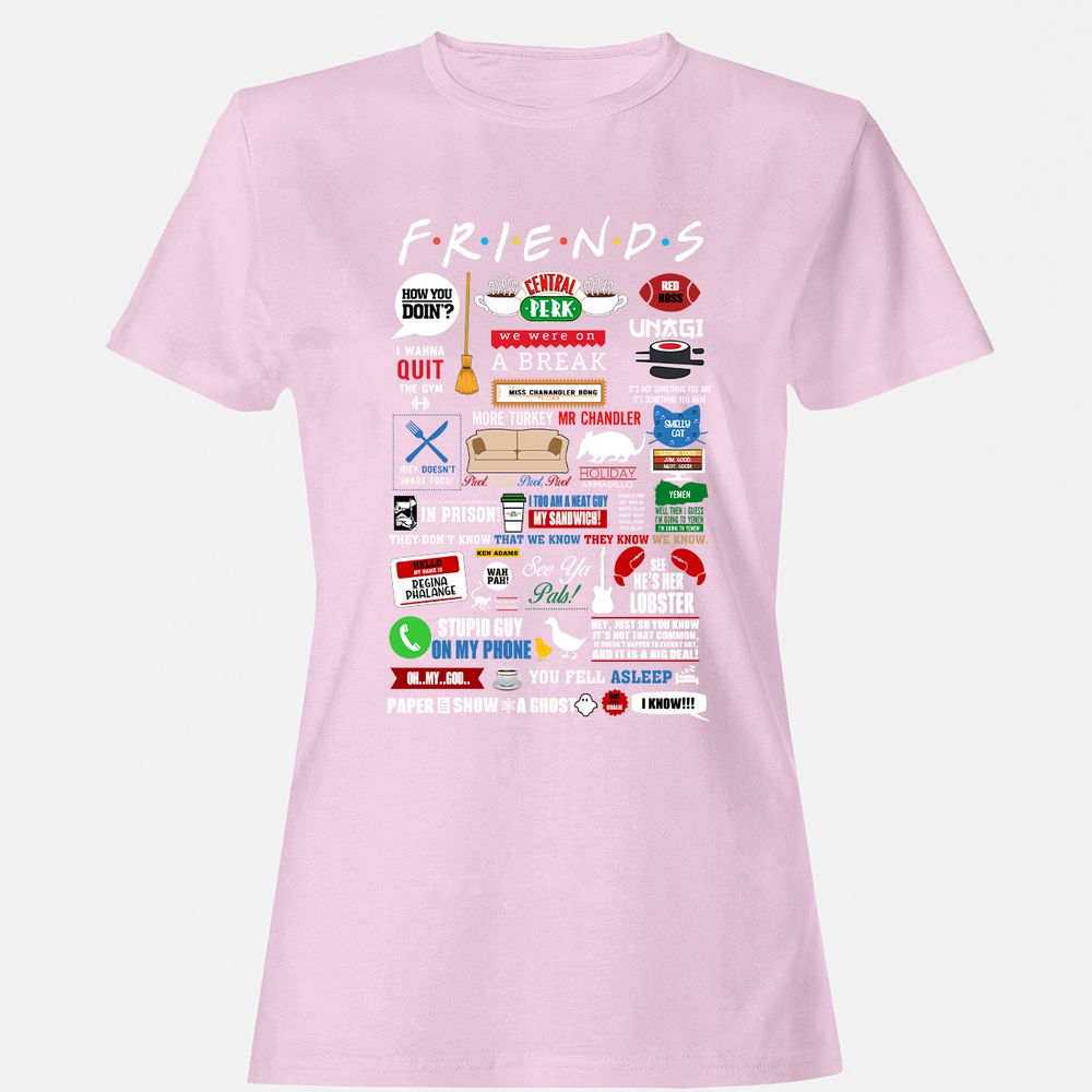 Women's T-Shirt - YC4DHBQ7 - Light Pink - 9