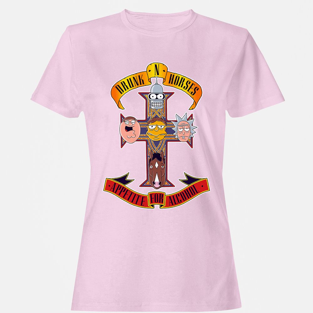 Women's T-Shirt - SHV1YSTU - Light Pink - 9