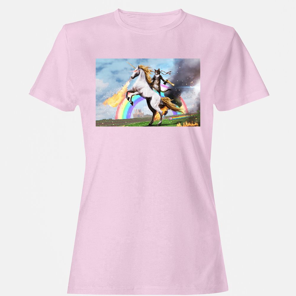 Women's T-Shirt - V88Y55VV - Light Pink - 9