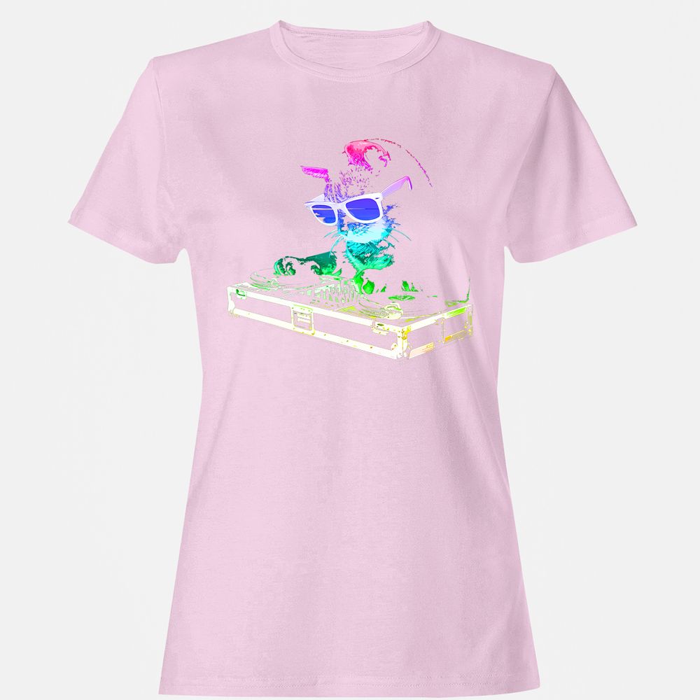 Women's T-Shirt - 9P73VX3F - Light Pink - 9