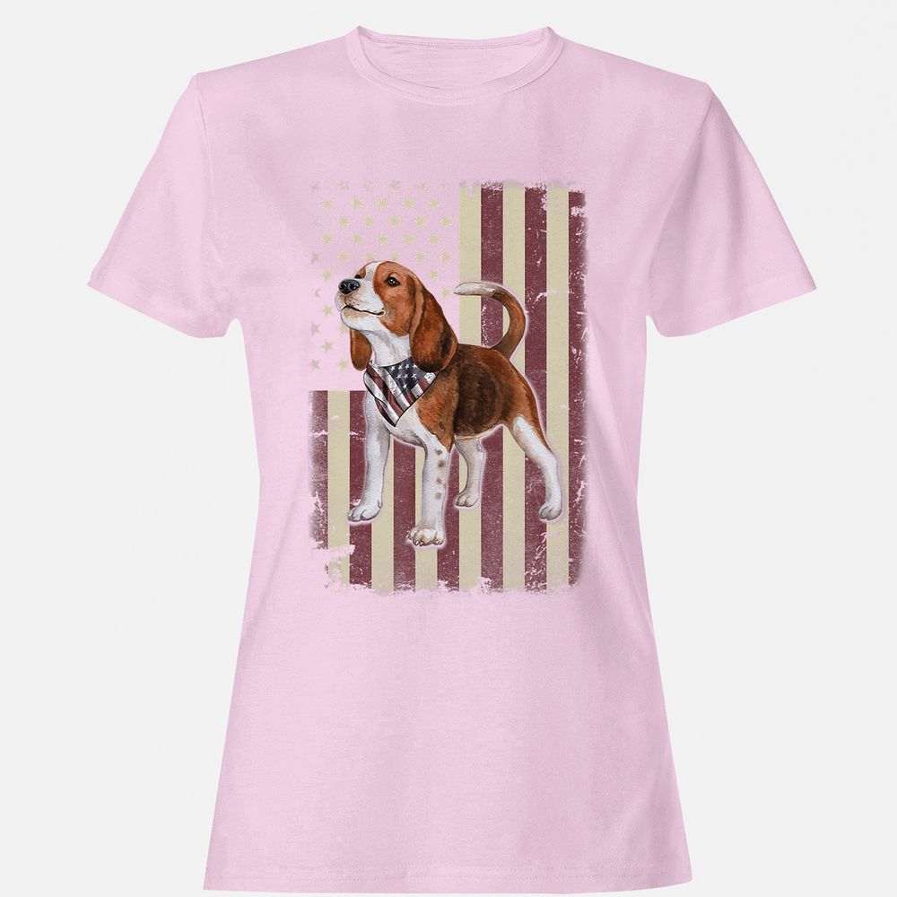 Women's T-Shirt - U7B8VL9V - Light Pink - 9