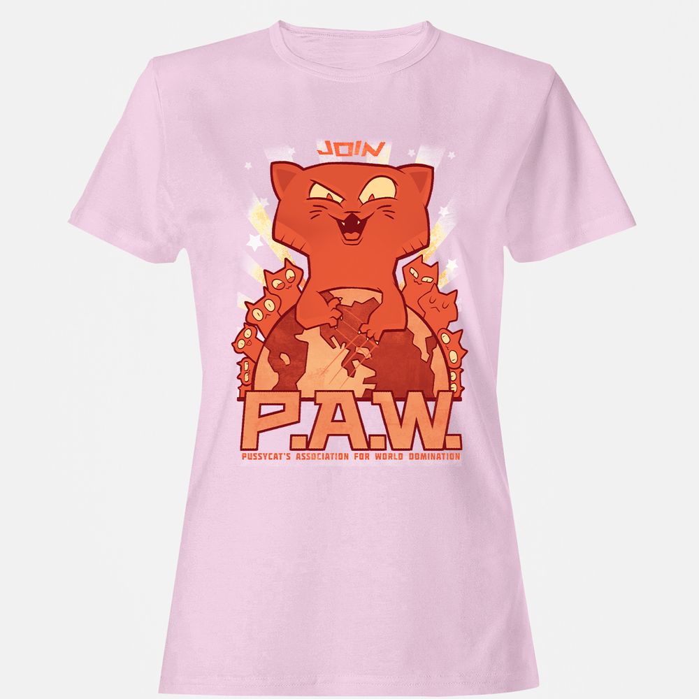 Women's T-Shirt - AKHXD7TQ - Light Pink - 9