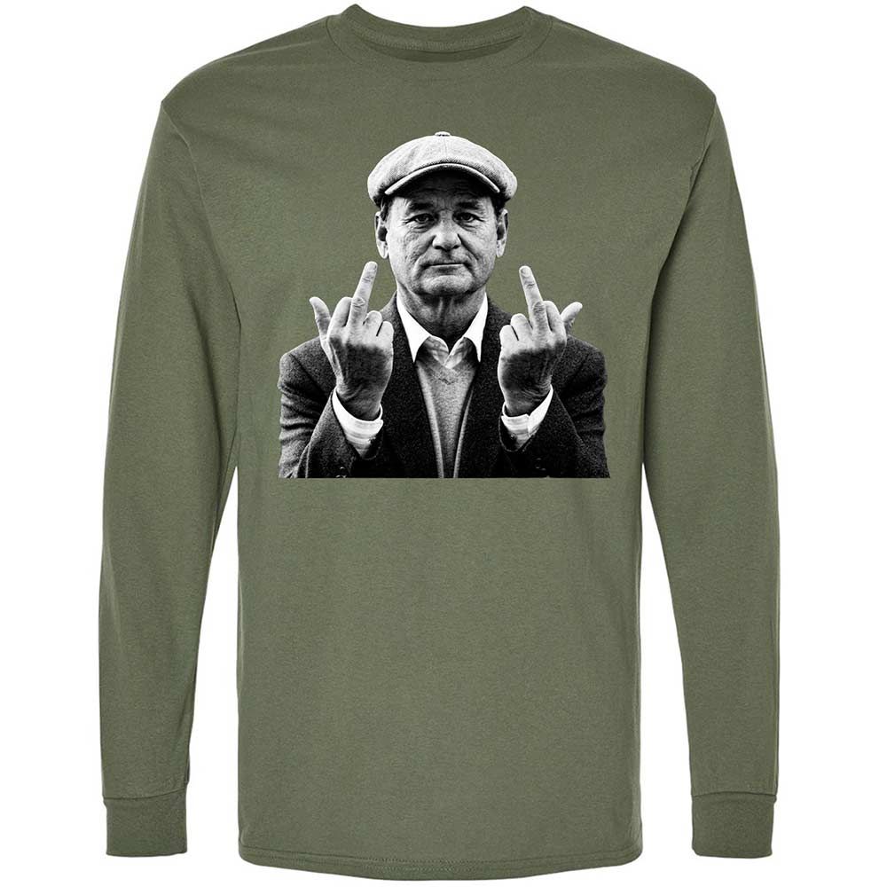 Bill Murray Middle Finger - Military Green - 9
