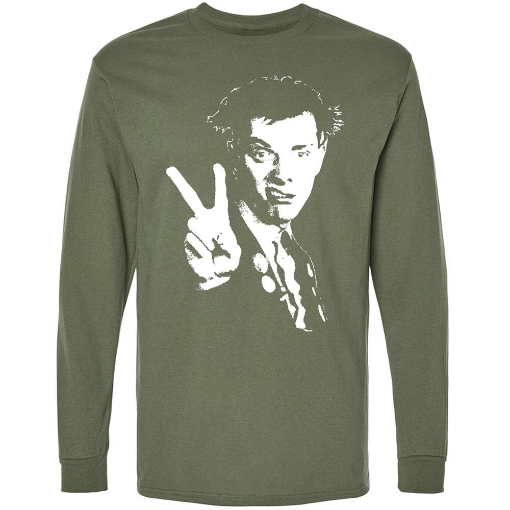 Long Sleeve T-Shirt - Black - Military Green - 9
