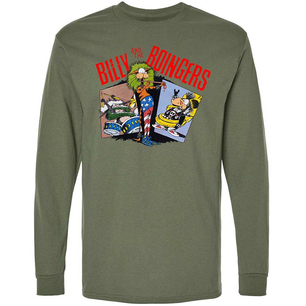 Long Sleeve T-Shirt - BY9T3K3G - Military Green - 9