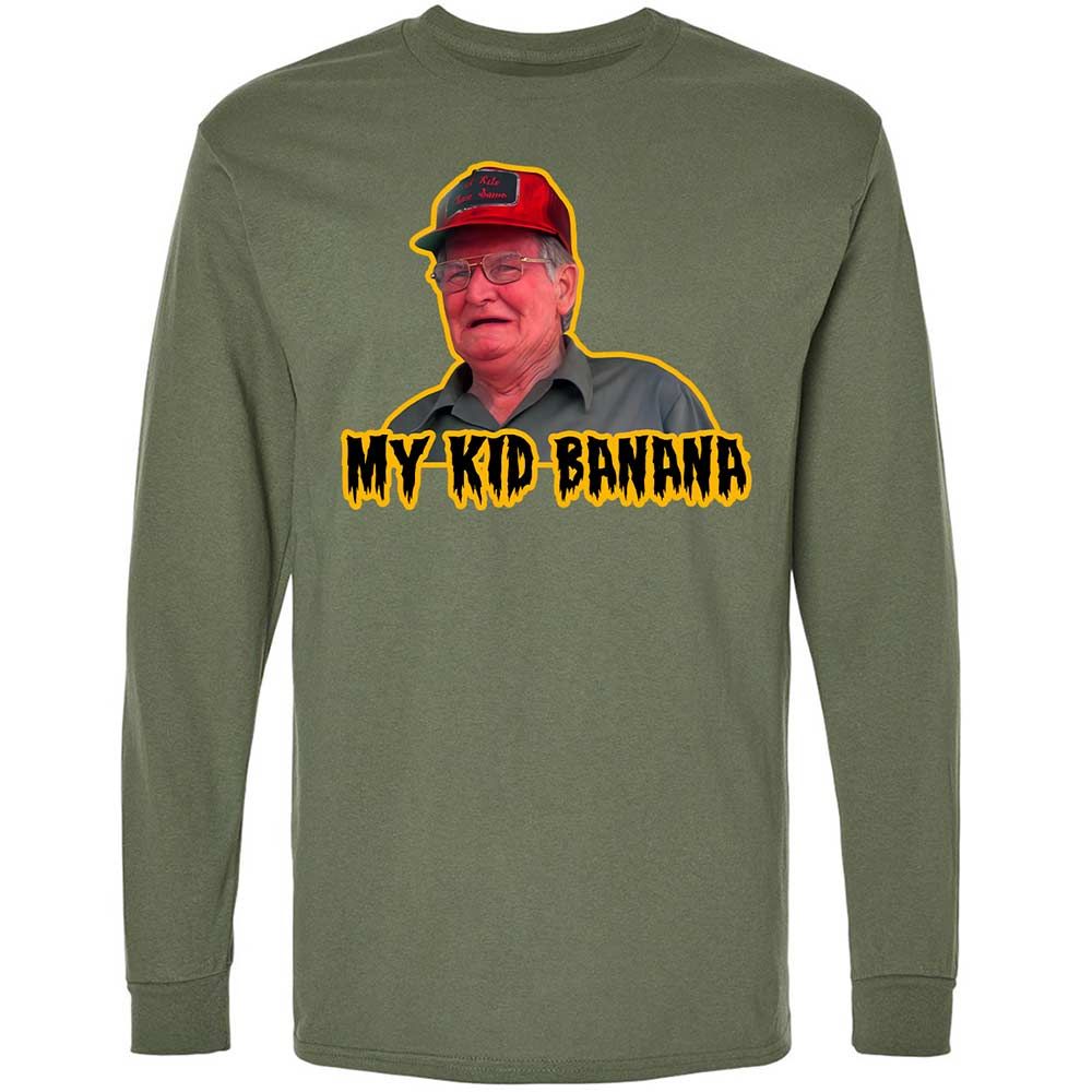 Long Sleeve T-Shirt - LPU2DUZ7 - Military Green - 9