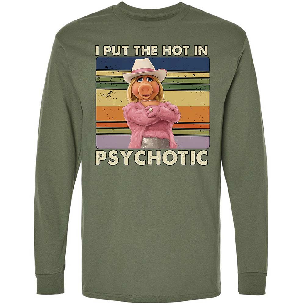 Long Sleeve T-Shirt - T468ZKCZ - Military Green - 9