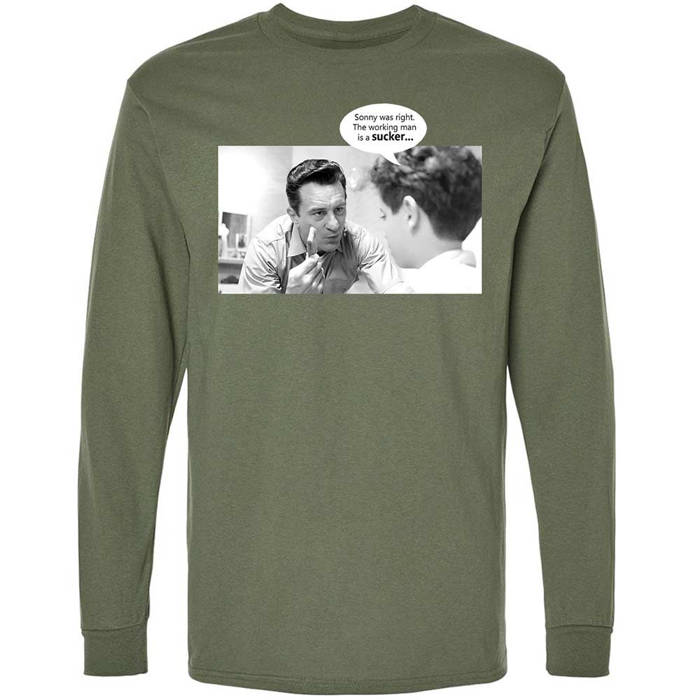 Long Sleeve T-Shirt - YGGLE5KP - Military Green - 9
