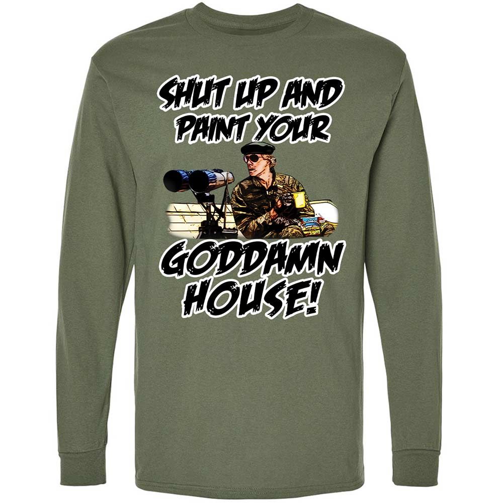 Long Sleeve T-Shirt - F5JVTDJ8 - Military Green - 9