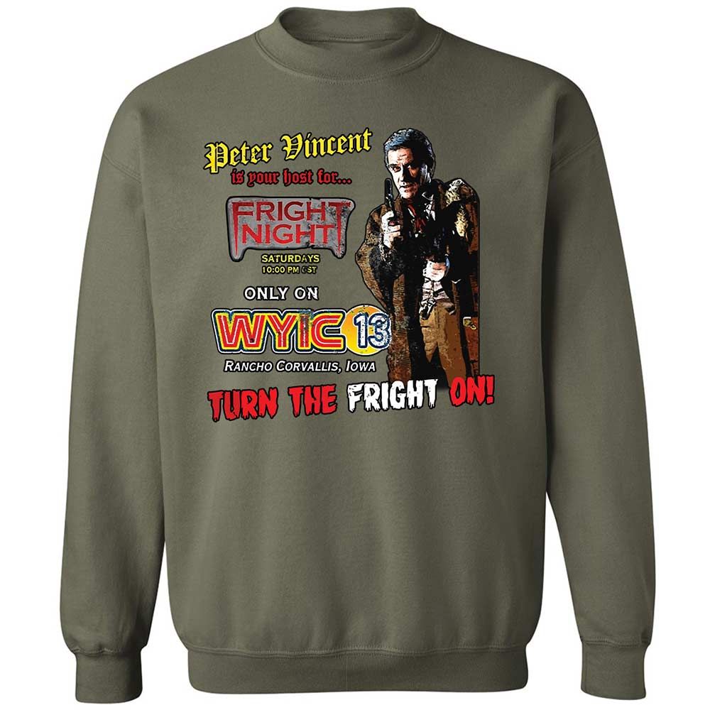 Peter Vincent Fright horror night cult - Military Green - 9
