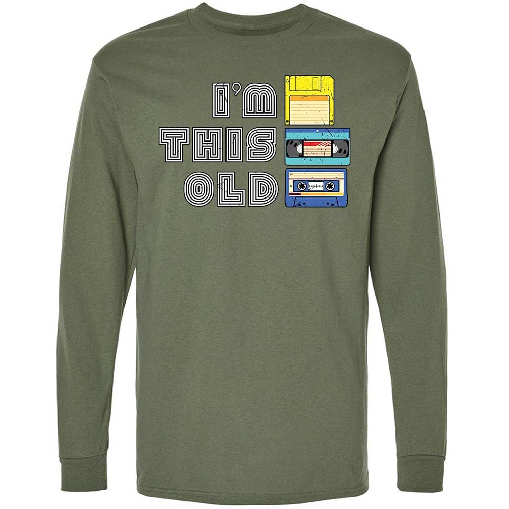 Long Sleeve T-Shirt - Black - Military Green - 9